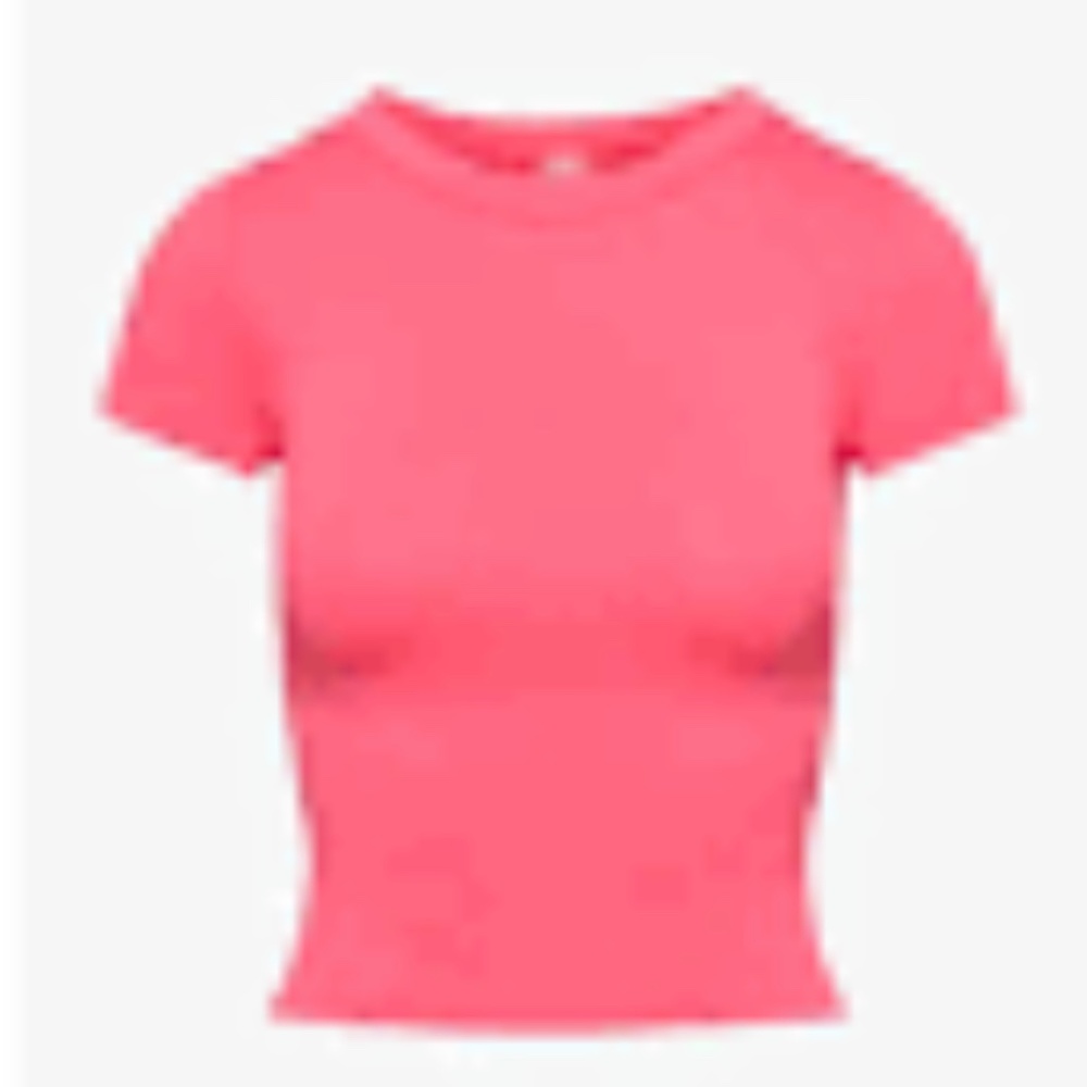 Aritzia Smooth Seamless Willow T-shirt in Dreamhouse Pink SIZE XS